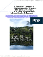 Full Download Solution Manual For Concepts in Strategic Management and Business Policy 14th Edition Thomas L Wheelen J David Hunger Alan N Hoffman Charles e Bamford PDF Full Chapter