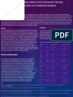 Macronutrient and Mineral Intake Effects On Racing Time FINAL