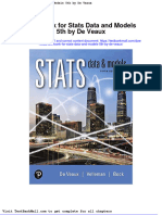 Full Download Test Bank For Stats Data and Models 5th by de Veaux PDF Full Chapter