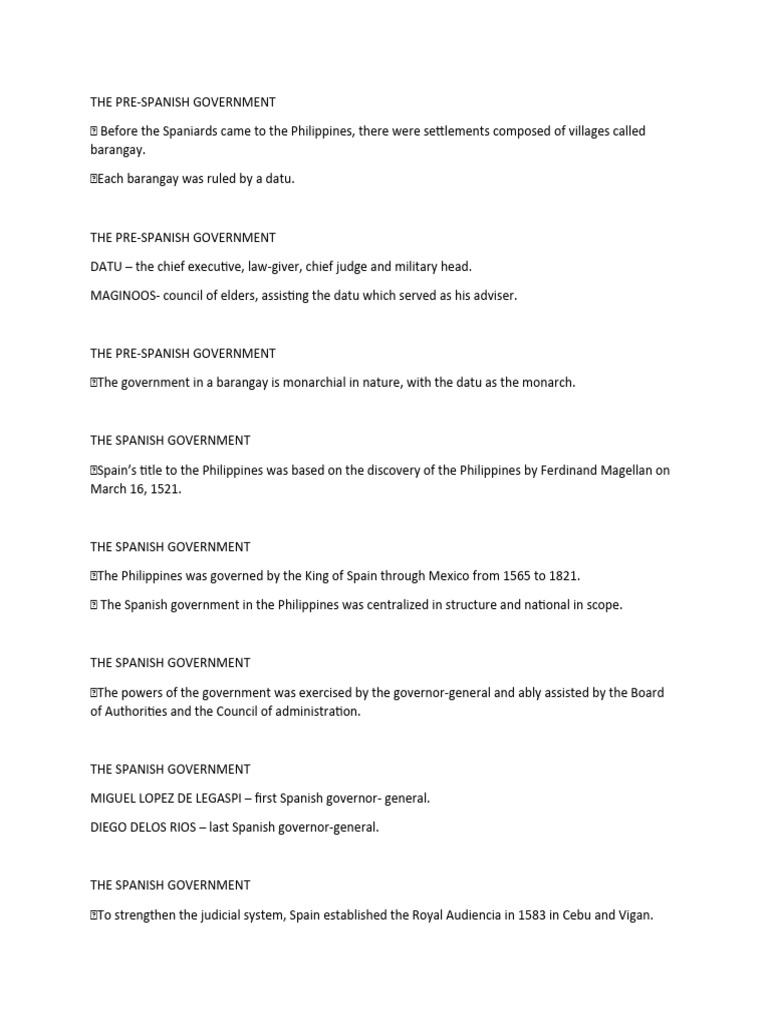 Historical Background of The Philipppines | PDF | President Of The ...