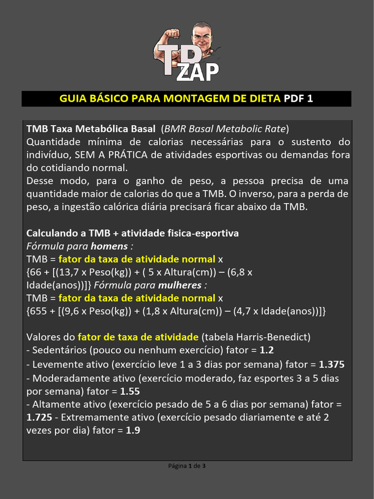 GUIA BASICO de DIETA | PDF | Gordura | Caloria, image size:768x1024