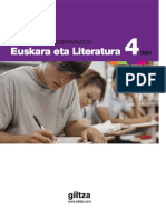 Euskara Eta Literatura DBH 4 Ikasgelako Programazioa: Giltza