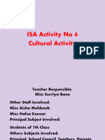 ISA Cultural Activity