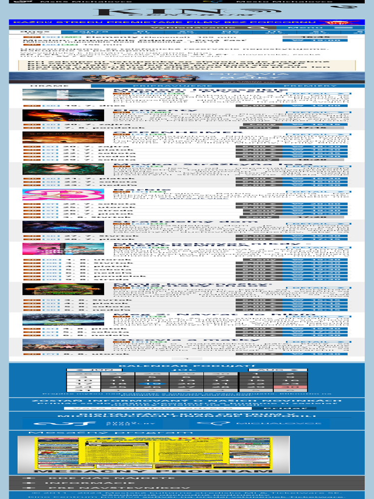 Kino Centrum – program a vstupenky online | PDF