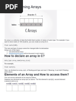 C Programming Arrays