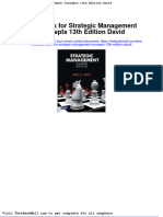 Full Download Test Bank For Strategic Management Concepts 13th Edition David PDF Full Chapter