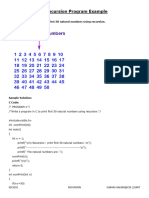 C Recursion Program Example