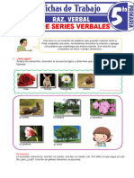 Ejercicios de Series Verbales para Quinto Grado de Primaria