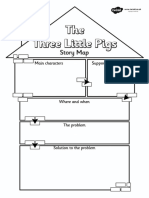 T T 8031 The Three Little Pigs Story Map