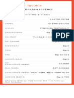 Invoice: Struk Pembelian Listrik Prabayar