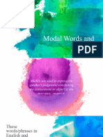 Modal Words and Phrases