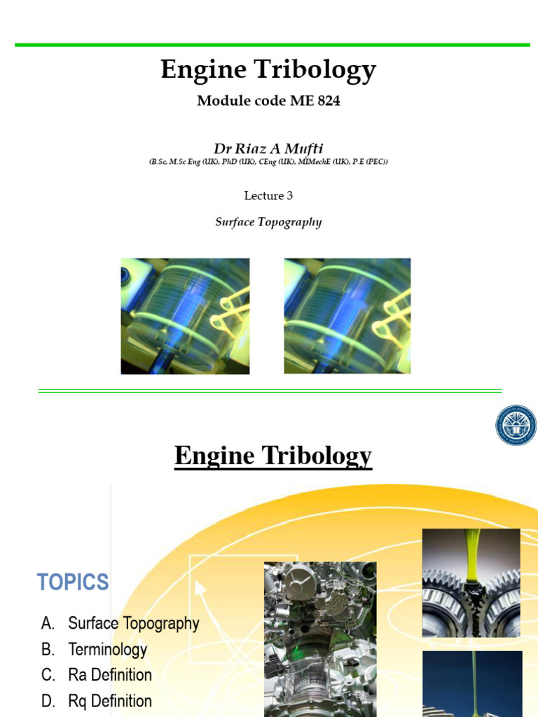 Surface Topography Pdf Surface Roughness Metrology