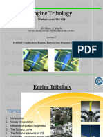 IC Engines and Lubrication Regimes