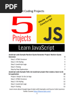 5 JavaScript Coding Projects