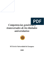 Caracteristicas de Las Competencias Genericas Zaragoza