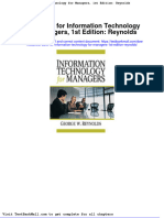 Full Download Test Bank For Information Technology For Managers 1st Edition Reynolds PDF Full Chapter