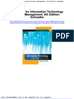 Full Download Test Bank For Information Technology Project Management 6th Edition Schwalbe PDF Full Chapter