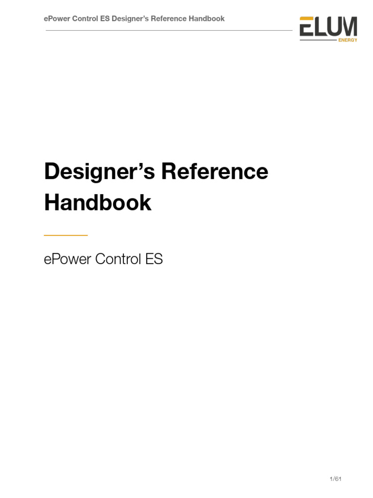 ES Designer's Reference Handbook | PDF | Electrical Grid | System On A Chip