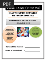 Last Minute Revision English (2023-24) | PDF | Communication ...