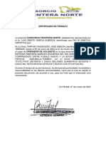 Certificado de Trabajo - Farfan