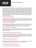 Job Interview Questions