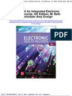 Full Download Test Bank For Integrated Electronic Health Records 4th Edition M Beth Shanholtzer Amy Ensign PDF Full Chapter