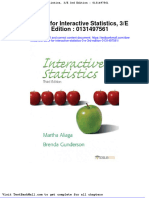 Full Download Test Bank For Interactive Statistics 3 e 3rd Edition 0131497561 PDF Full Chapter