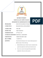 Organizational Development Term Paper May 2023