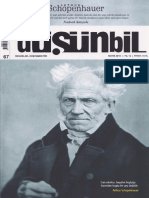 Düşünbil Sayı 067 Mayıs 2018 Arthur Schopenhauer