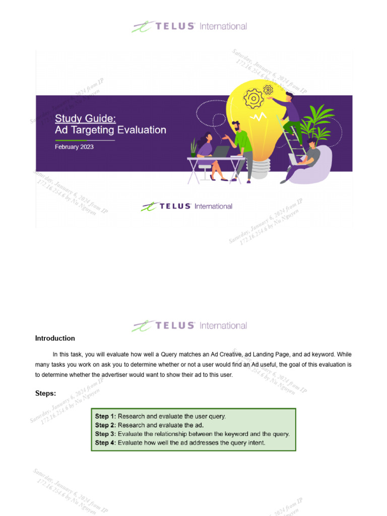 Study Guide - Ad Targeting Evaluation | PDF | Search Engine ...