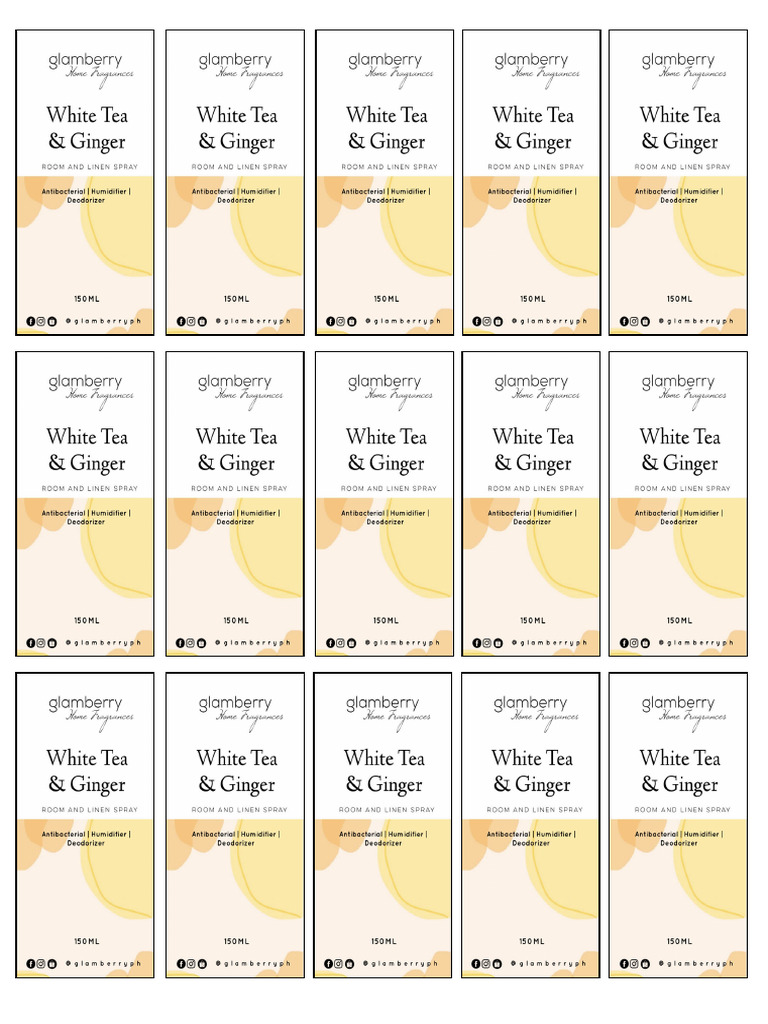 White Tea and Ginger | PDF