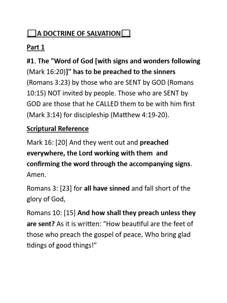 Doctrine of Salvation Explained | PDF | Eternal Life (Christianity ...