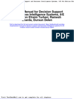 Solution Manual For Decision Support and Business Intelligence Systems, 9/E 9th Edition Efraim Turban, Ramesh Sharda, Dursun Delen
