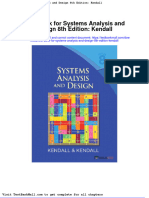 Full Download Test Bank For Systems Analysis and Design 8th Edition Kendall PDF Full Chapter