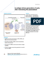 GLAROS 2021 - Limited Access To Antigen Drives Generation of Early B Cell Memory While Restraining The Plasmablast Response