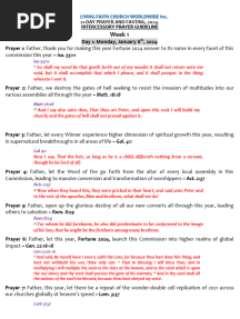 Winners Chapel Prayer Points For 21 Day Prayer and Fasting 2024 PDF