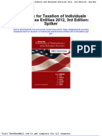 Full Download Test Bank For Taxation of Individuals and Business Entities 2012 3rd Edition Spilker PDF Full Chapter