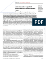 MOT 2020 - Transcriptional Profiles of Adjuvanted Hepatitis B Vaccines Display Variable Interindividual Homogeneity But A Shared Core Signature