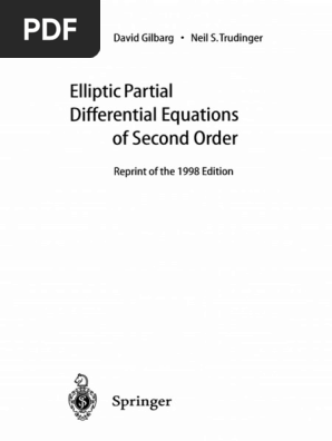 Elliptic Partial Differential Equations of Second Order