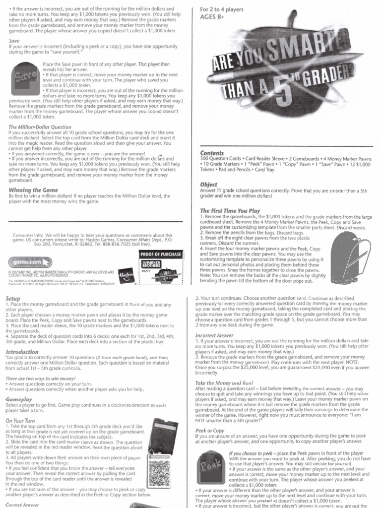 are you smarter than a fifth grader card game Are You Smarter Than A 5th Grader? Back to School Nintendo DS main image 0