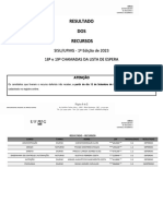 18a e 19a Chamadas SISU 2023 Resultado Dos Recursos