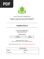 Project Report For Sudoku Solver