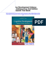 Instant Download Cognitive Development Infancy Through Adolescence 2nd Edition Galotti Test Bank PDF Full Chapter