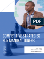 COMPETITIVE STRATEGIES FOR MANUFACTURERS-MC-5Oct