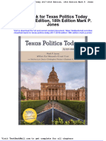 Full Download Test Bank For Texas Politics Today 2017 2018 Edition 18th Edition Mark P Jones PDF Full Chapter