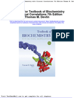 Full Download Test Bank For Textbook of Biochemistry With Clinical Correlations 7th Edition Thomas M Devlin PDF Full Chapter