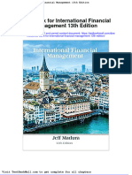 Full download Test Bank for International Financial Management 13th Edition pdf full chapter