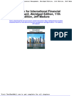 Full Download Test Bank For International Financial Management Abridged Edition 11th Edition Jeff Madura PDF Full Chapter