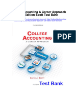 Instant Download College Accounting A Career Approach 12th Edition Scott Test Bank PDF Full Chapter