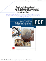 Full Download Test Bank For International Management Culture Strategy and Behavior 10th Edition Fred Luthans Jonathan Doh PDF Full Chapter